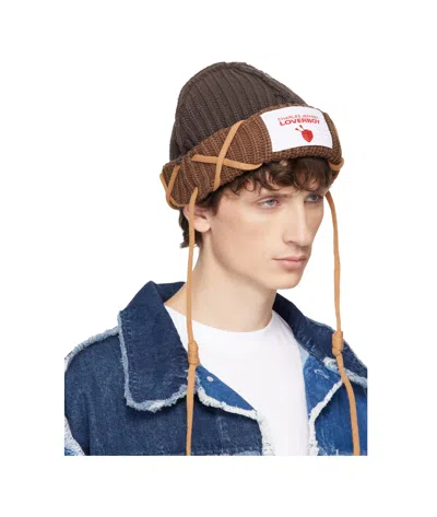 Charles Jeffrrey Loverboy Skull-applique Beanie In Pattern