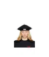 Charles Jeffrrey Loverboy Spiked Beret In Black