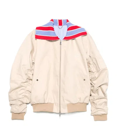 Charles Jeffrrey Loverboy Zipper Jacket In Nude