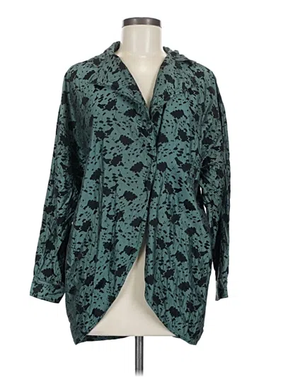 Pre-owned Charles Jourdan Blazer Jacket In Teal