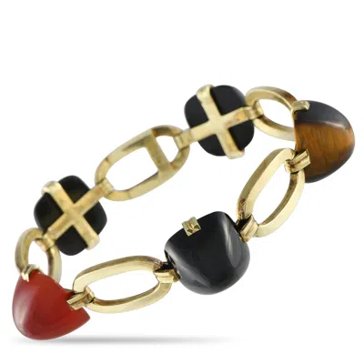 Charles Keller & Co Deco 14k Yellow Gold Gemstone Bracelet Ck23-061025