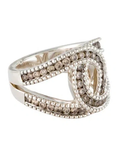 Pre-owned Charles Krypell 1.27ctw Diamond Eclipse Ring In Multi