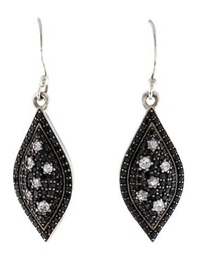 Pre-owned Charles Krypell 2.02ctw Sapphire Starlight Drop Earrings In Multi