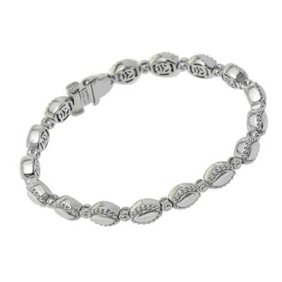 Charles Krypell Firefly Sterling Silver And 14k White Gold Women's Bracelet 5-6963-ffs In Multi