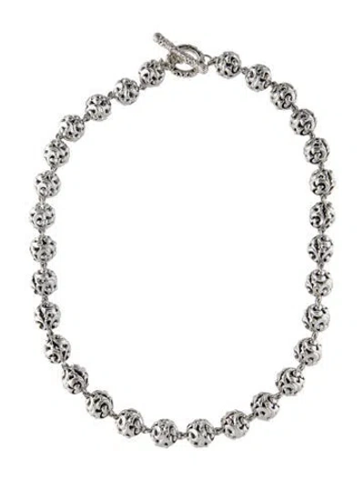 Pre-owned Charles Krypell Ivy Bead Classic Necklace, 18.5" In Multi