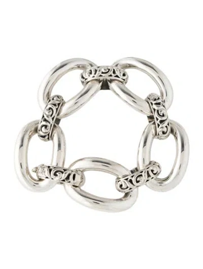 Pre-owned Charles Krypell Ivy Link Bracelet, 7" In Multi