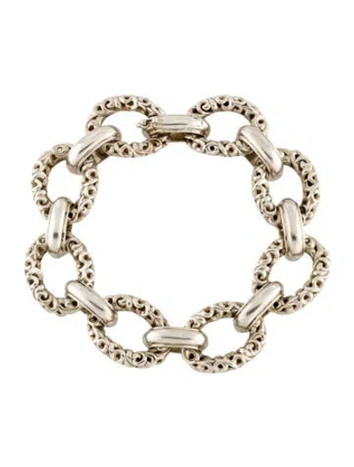 Pre-owned Charles Krypell Ivy Link Bracelet, 7.25" In Multi