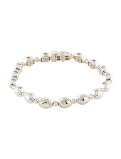 Pre-owned Charles Krypell Link Bracelet, 6.5" In Multi