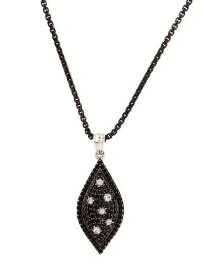 Pre-owned Charles Krypell Sapphire Starlight Pendant Necklace, 17" In Multi