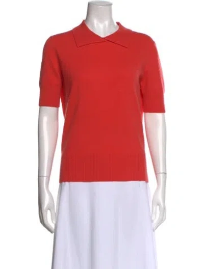 Pre-owned Charles Nolan Cashmere Sweater In Orange