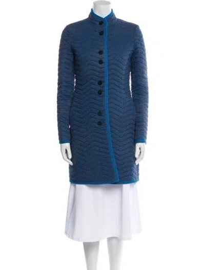 Pre-owned Charles Nolan Coat In Blue