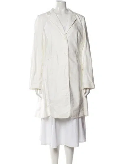 Pre-owned Charles Nolan Coat In White
