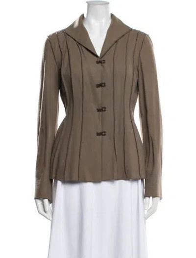 Pre-owned Charles Nolan Jacket In Brown