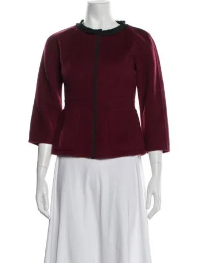 Pre-owned Charles Nolan Jacket In Burgundy