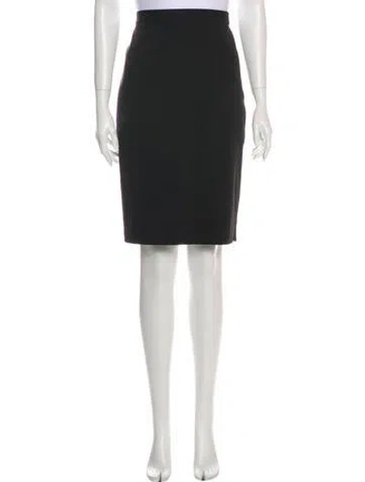 Pre-owned Charles Nolan Knee-length Skirt In Black