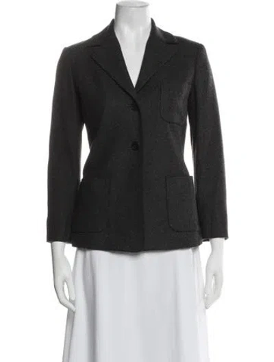 Pre-owned Charles Nolan Wool Blazer In Gray