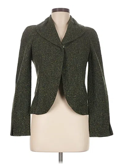 Pre-owned Charles Nolan Wool Blazer Jacket In Green