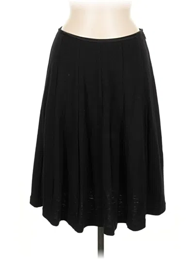 Pre-owned Charles Nolan Wool Skirt In Black