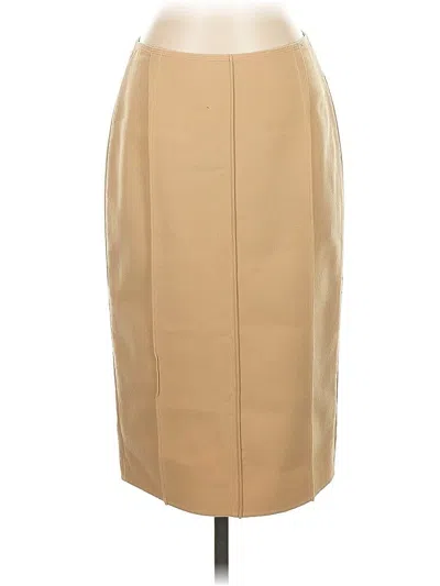 Pre-owned Charles Nolan Wool Skirt In Brown