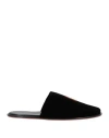 Charles Philip Milano Man House Slipper Black Size 9 Textile Fibers In Black
