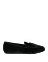 Charles Philip Milano Man Loafers Black Size 12 Textile Fibers