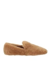 Charles Philip Milano Man Loafers Camel Size 9 Shearling In Beige
