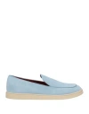 Charles Philip Milano Man Loafers Sky Blue Size 9 Leather
