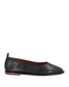 Charles Philip Milano Woman Ballet Flats Black Size 8 Leather In Black
