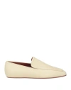 Charles Philip Milano Woman Loafers Beige Size 8 Leather In Sand