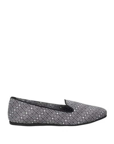 Charles Philip Milano Woman Loafers Black Size 8 Textile Fibers