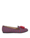 Charles Philip Milano Woman Loafers Burgundy Size 6.5 Cotton