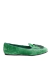 Charles Philip Milano Woman Loafers Light Green Size 10 Textile Fibers