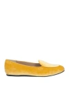 Charles Philip Milano Woman Loafers Yellow Size 8 Textile Fibers In Yellow