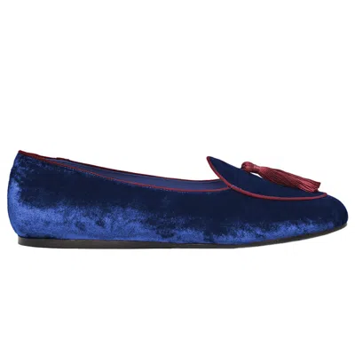 Charles Philip Velvet Flat Women's Shoe