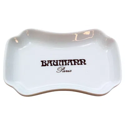 Pre-owned Charles Pillivuyt & Cie Baumann Paris Hotel Collectible Porcelain Dish By Pillivuyt France 1960s In Gray