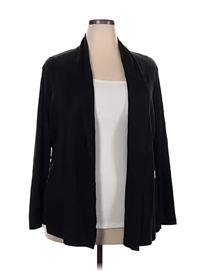 Pre-owned Charles River Apparel Cardigan Sweater In Black