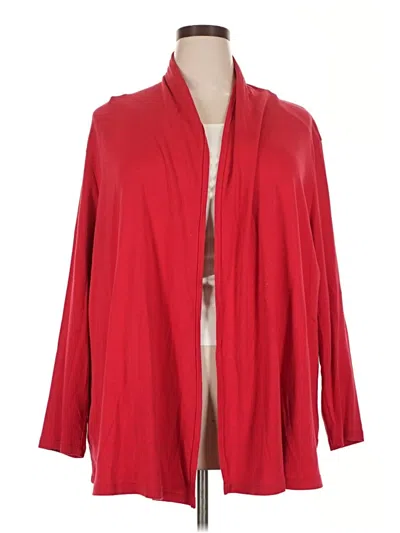 Pre-owned Charles River Apparel Cardigan Sweater In Red