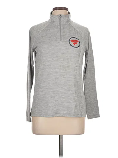Pre-owned Charles River Apparel Long Sleeve Turtleneck In Gray