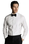 CHARLES TYRWHITT BIB FRONT EVENING SLIM FIT SHIRT DOUBLE CUFF