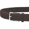Charles Tyrwhitt Casual Stretch Belt In Chocolate Brown