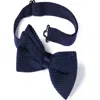 Charles Tyrwhitt Classic Knitted Ready-tied Bow Tie In Navy