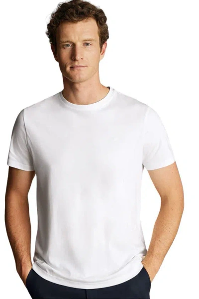 Charles Tyrwhitt Cotton Jersey Short Sleeve Tyrwhitt Tee In White