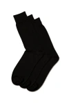 Charles Tyrwhitt Cotton Rich 3 Pack Socks In Black