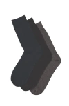 Charles Tyrwhitt Cotton Rich 3 Pack Socks In Black
