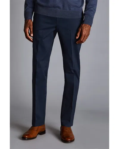 Charles Tyrwhitt Dreed To The Nines Non Iron Chino In Blue