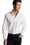 Charles Tyrwhitt Egyptian Cotton Twill Slim Fit Shirt Single Cuff In White