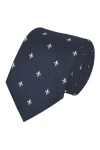 CHARLES TYRWHITT CHARLES TYRWHITT FLEUR DE LYS SILK STAIN RESISTANT TIE