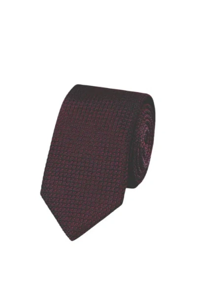 Charles Tyrwhitt Grenadine Italian Tie In Burgundy Red