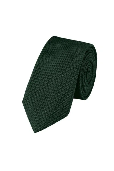 Charles Tyrwhitt Grenadine Italian Tie In Dark Green