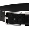 Charles Tyrwhitt Leather Chino Belt In Black